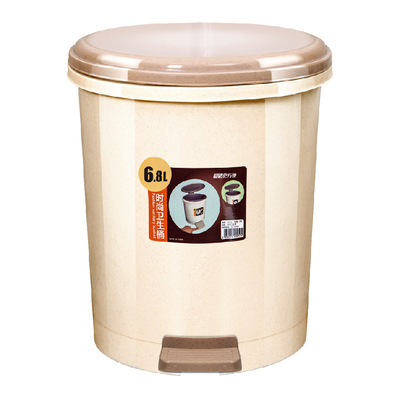 家用脚踩垃圾桶厕所卫生间带盖创意脚踏式翻盖便纸桶大容量防付熔