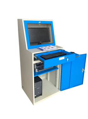 KOSTER车间电脑主机柜 防尘防盗电脑柜 工业移动立式电脑柜