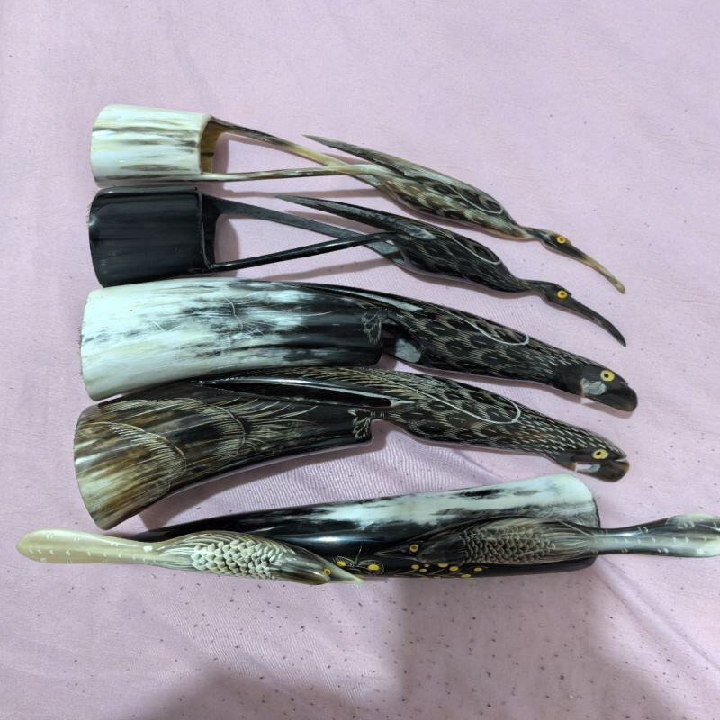 牛角工艺摆件随发规格不等牛角制品