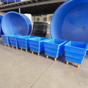 全新料PE布草车洗涤厂干湿漂洗布草笼500L加厚异形餐具车