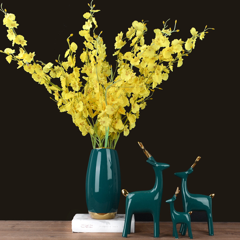 现代轻奢花瓶摆件家居客厅电视柜插花花瓶装饰品北欧餐桌干花花瓶