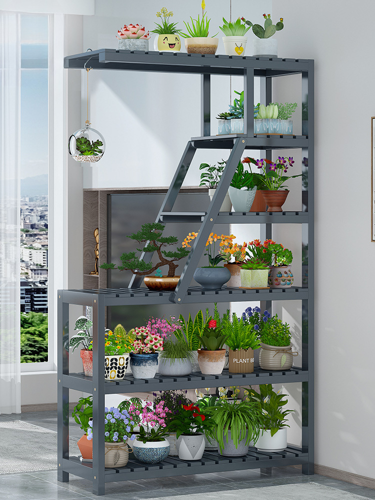 花架客厅落地式室内家用玄关置物架新款简约阳台花盆架子