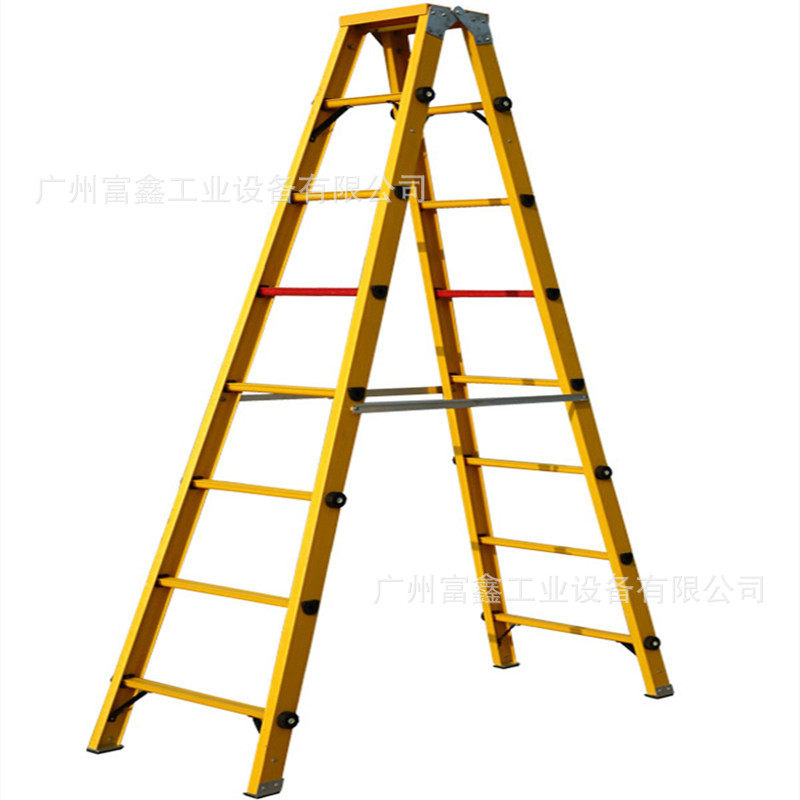 绝缘耐高压耐压220kv玻璃纤维踩杆3米A型梯：RLFP-A2-06  RLFP-10