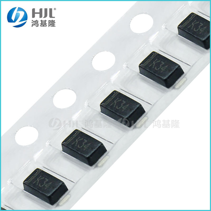 超薄贴片肖特基二极管DSK34 SOD-123丝印K34体积1206 SS34 1N5822