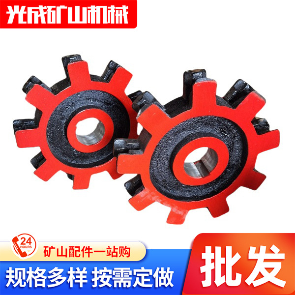 45号钢制工业链轮提升机大节距齿轮机械输送配件单双排传动链轮