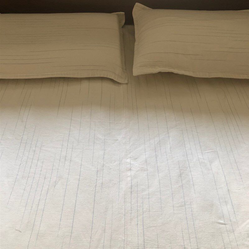 传统草木染植物染古法蓝靛染手织加厚老粗布凉席床单定制婴儿纯棉