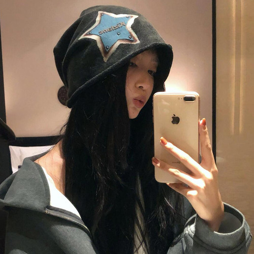 美式复古冷帽秋冬女薄帽子