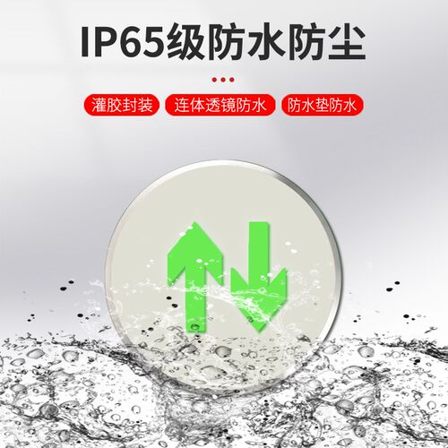 免接电不锈钢地埋灯自发光荧光嵌入式消防应急地面疏散标志指示牌
