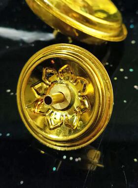 陀螺浮漂灯芯架酥油食用油灯芯架灯芯托浮子金色油灯配件DIY油灯