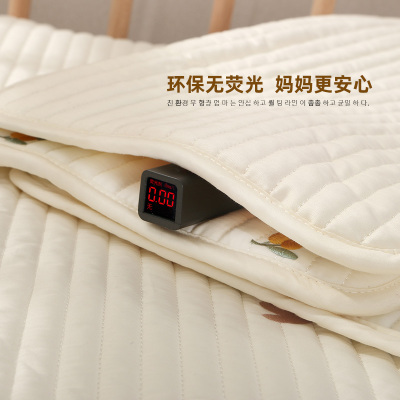 2条装新生儿云片枕婴儿平枕头秋冬0-1岁宝宝防吐奶纯棉绗缝枕垫巾