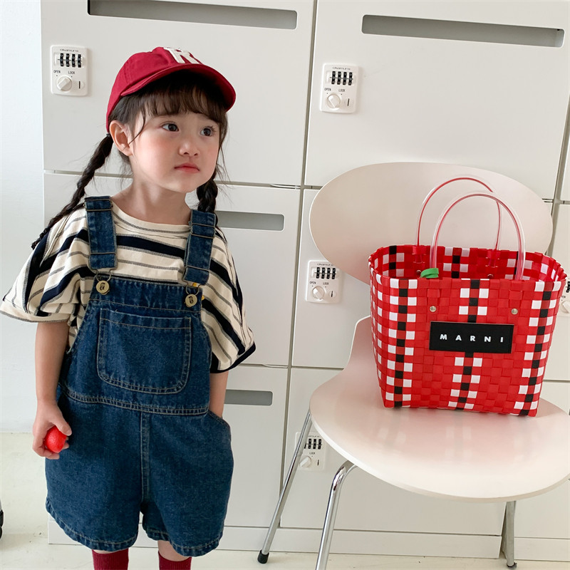 男女童23夏季新款全棉牛仔背带裤宝宝洋气可爱宽松直筒七分裤中裤