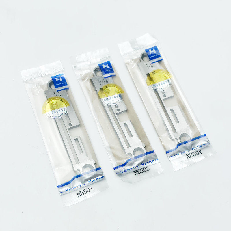 强信电脑切包一体机针板工业3/16缝纫机配件1/81/4带刀包边车针板