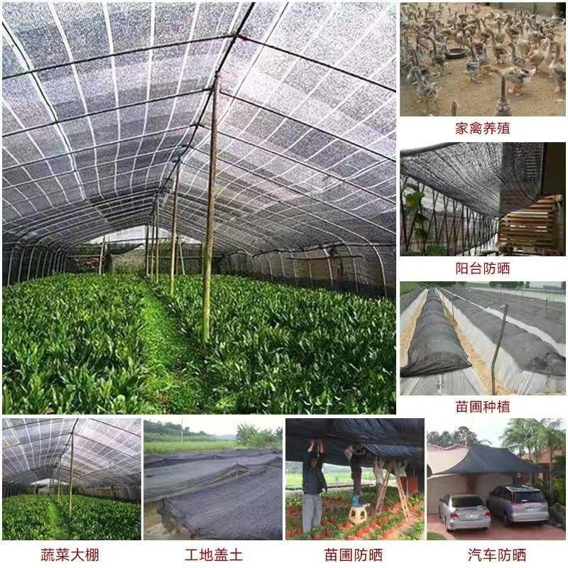 遮阳网防晒网3针4针6针蔬菜草莓青菜大棚隔热网盖土防尘网太阳网