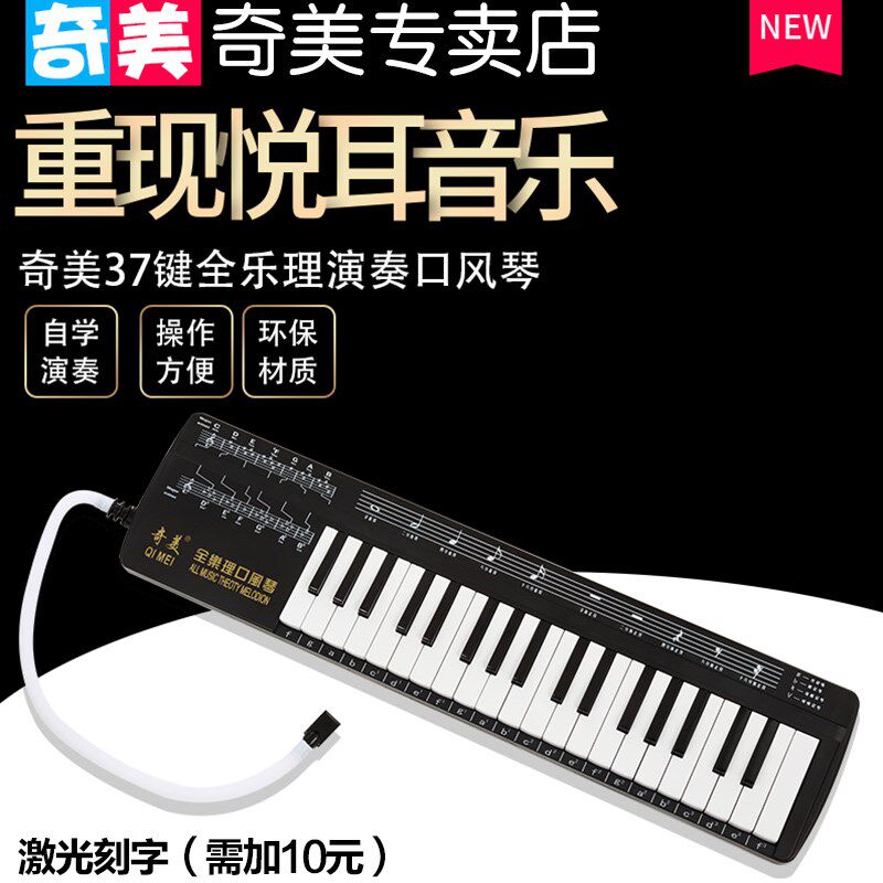 奇美牌37键全乐理口风琴中小学生用初学者学校课堂教学专业演奏级