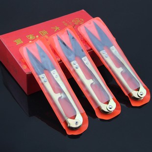 正宗大吉纱剪高碳钢小剪刀剪线头家用U型弹簧纱剪十字绣小号剪子