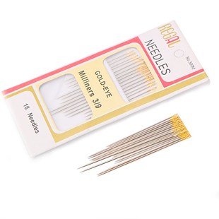 金尾手缝针被针缝纫针大号大眼被子针家庭手工自缝针包缝纽扣针