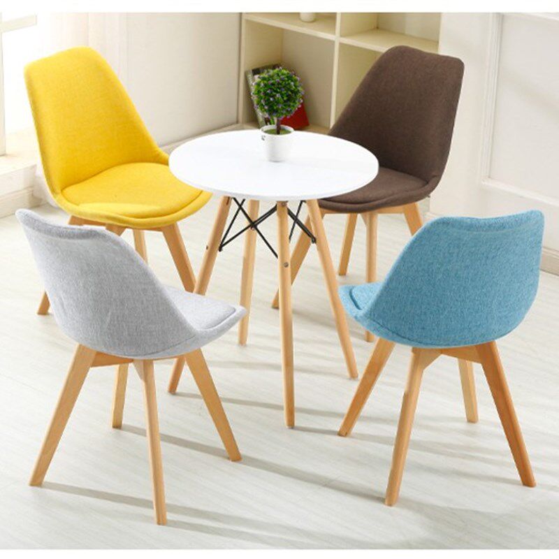 伊姆斯桌餐桌休闲洽谈桌咖啡小圆桌实木餐桌大理石餐桌餐桌椅组合