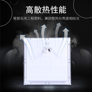 集成吊顶led格栅灯600x600平板灯嵌入式办公室60x60天花方形灯盘
