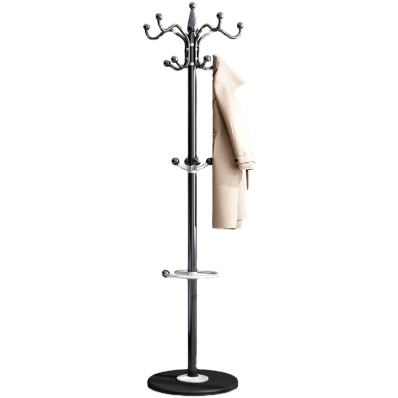 挂衣架客厅立式置物大理石衣帽架落地卧室家用房间挂衣服包铁架子