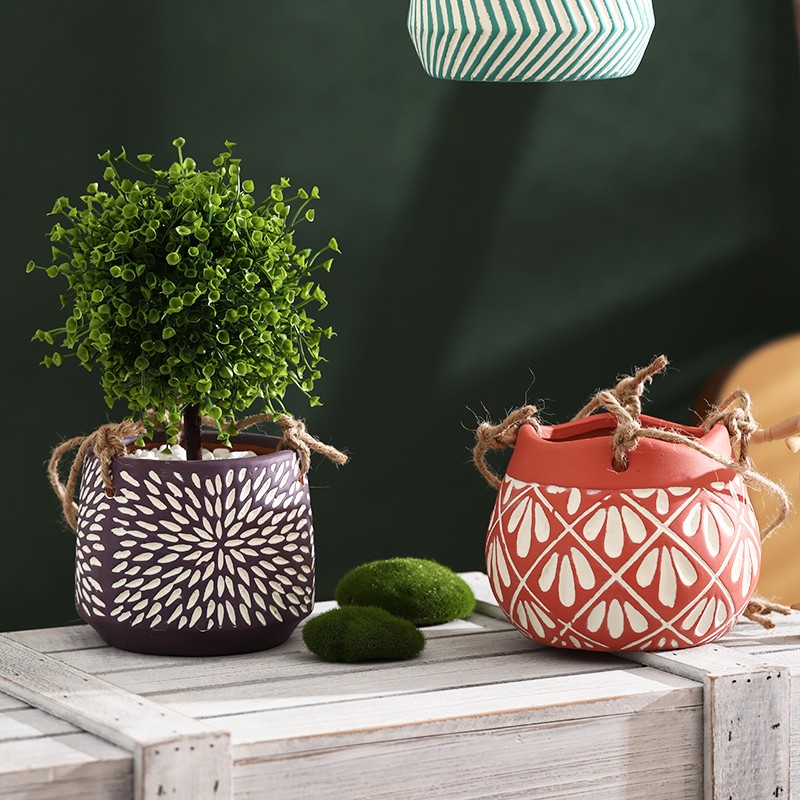 吊盆花盆悬挂式多肉花盆个性绿萝吊篮盆栽吊兰吸水盆绿植阳台种花