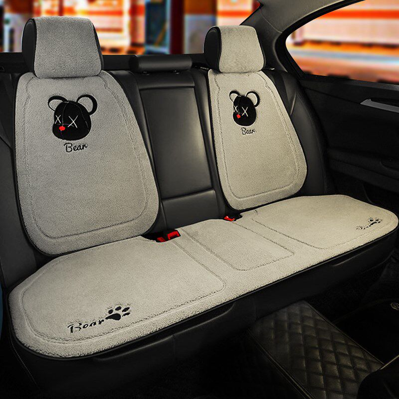 大众朗逸速腾宝来途观L途岳帕萨特迈腾探歌汽车坐垫冬季毛绒座垫