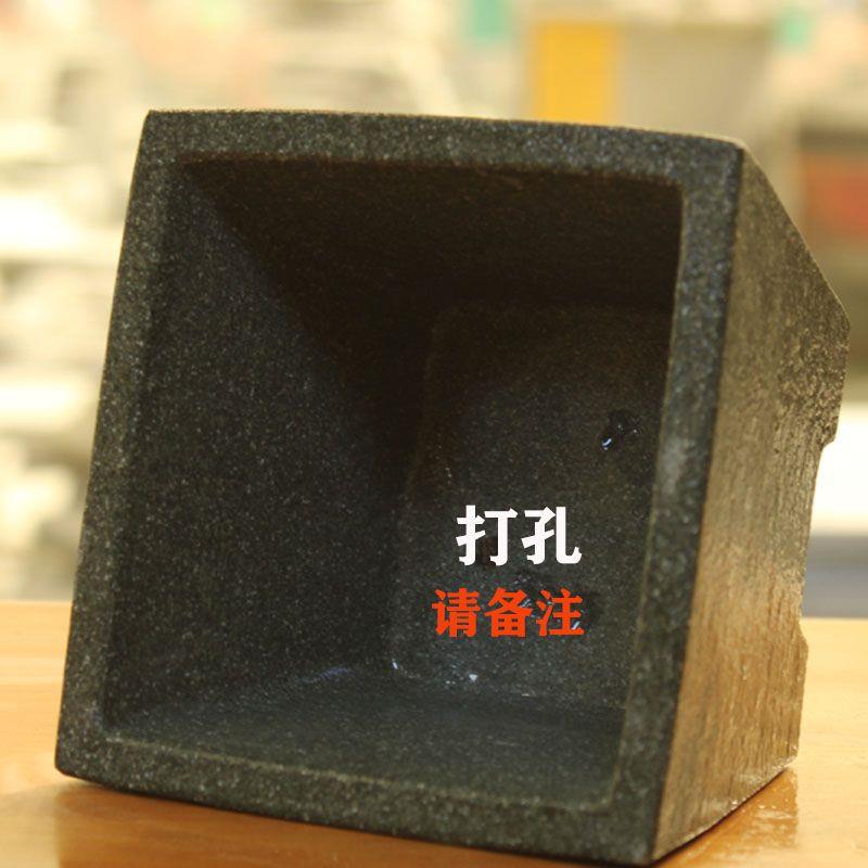 石头盆方形花盆天然石材底座花架盆景花器青石桌台花卉摆件小石盆