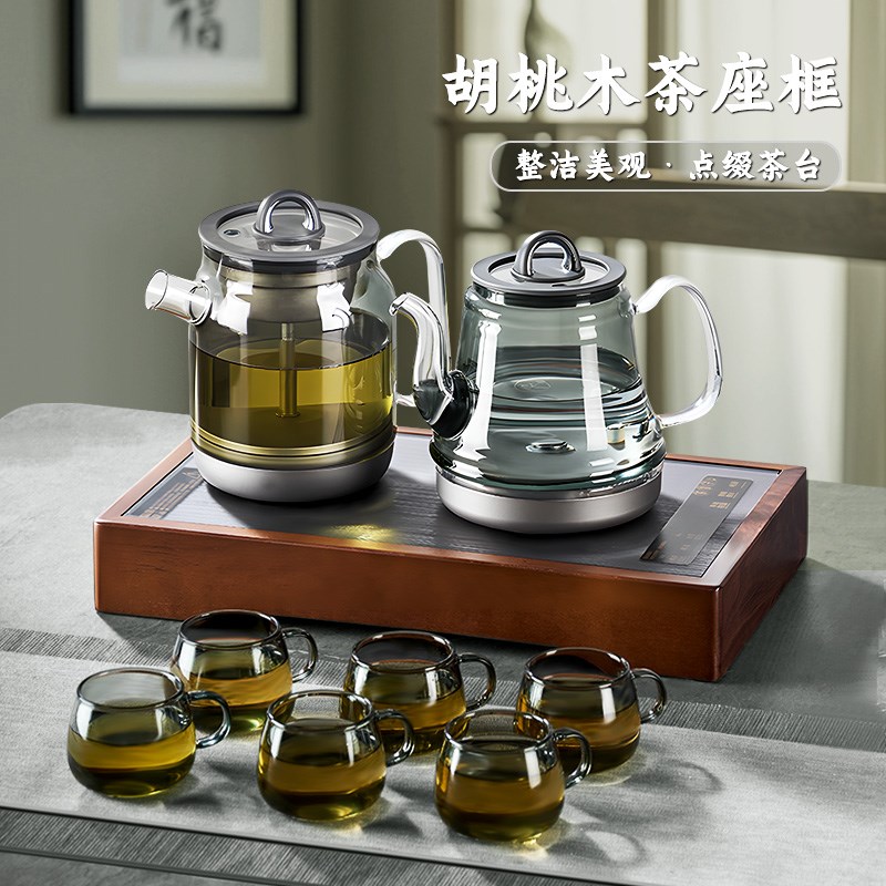 钛烧水壶全自动上水热水壶泡茶专用茶台一体嵌入式煮茶器新款2025