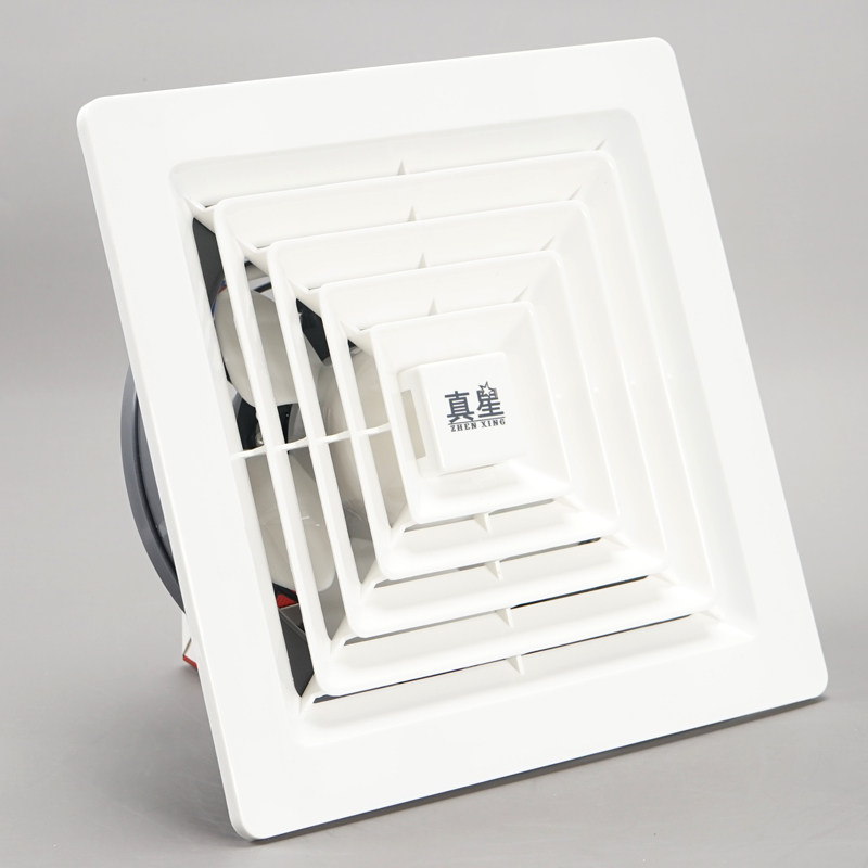 天花排气扇化妆室12寸吸顶直排式换气扇静音悬吊式天花板排风扇排