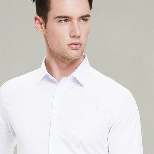 诺贝奥免烫纯棉男士商务短袖衬衫休息新浪结婚衬衣纯棉正西装