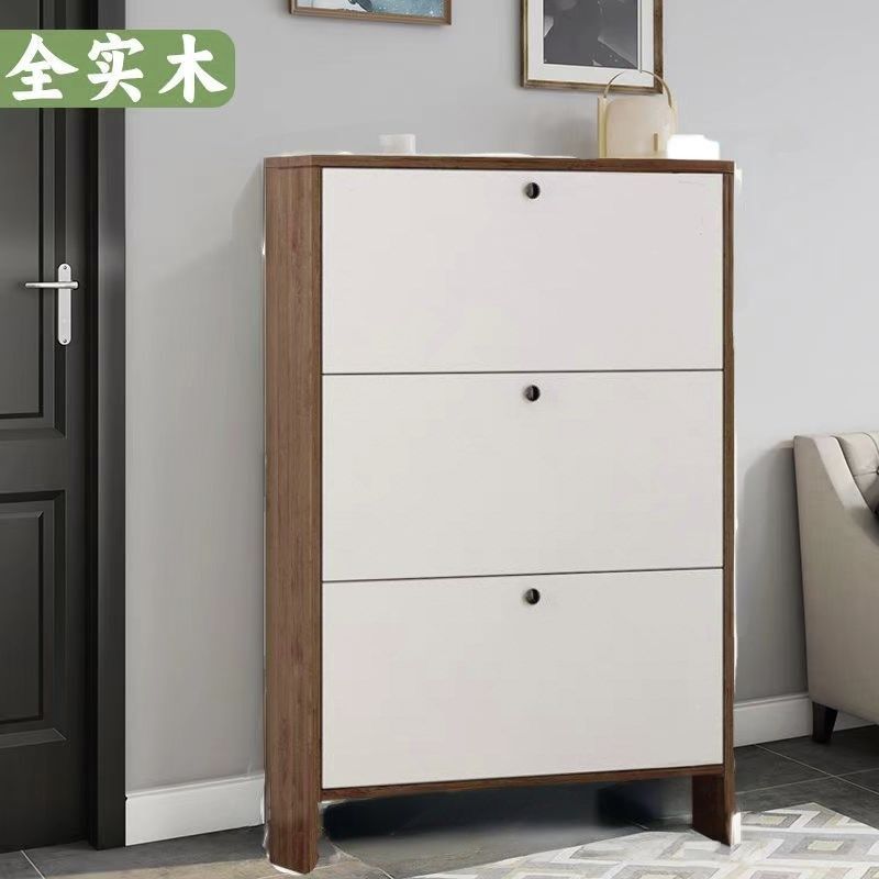 实木鞋柜超薄极窄翻斗式家用进门口入户门阳台全实木鞋柜鞋架,住宅家具,鞋柜,淘宝优惠券,粉丝福利购,淘宝优惠卷