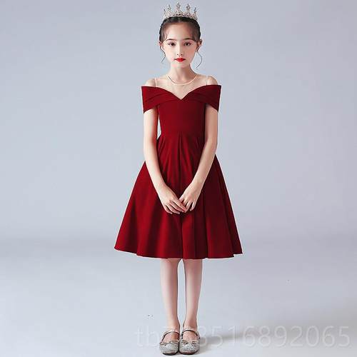 高档合唱团礼服公主气裙女小提琴童纱走秀主持人婚钢琴气质洋蓬蓬