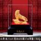 高档虎绒会沙金老虎摆件招财生肖工艺品虎办公室装 饰虎年吉祥物年