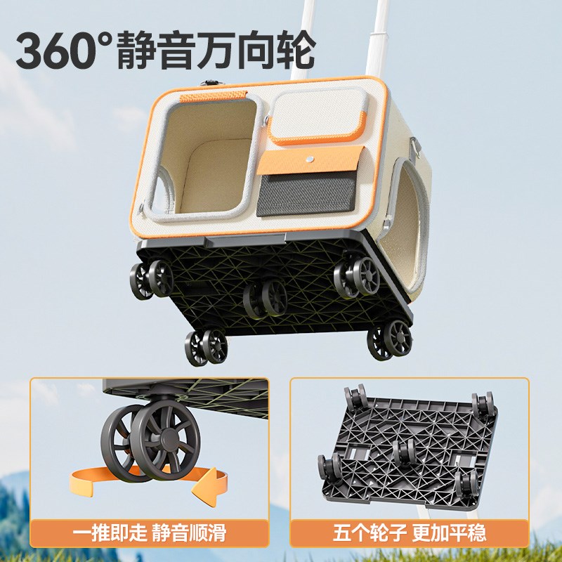 猫包外出便携宠物拉杆箱狗狗双肩包大容量小狗背包猫咪专用外出包