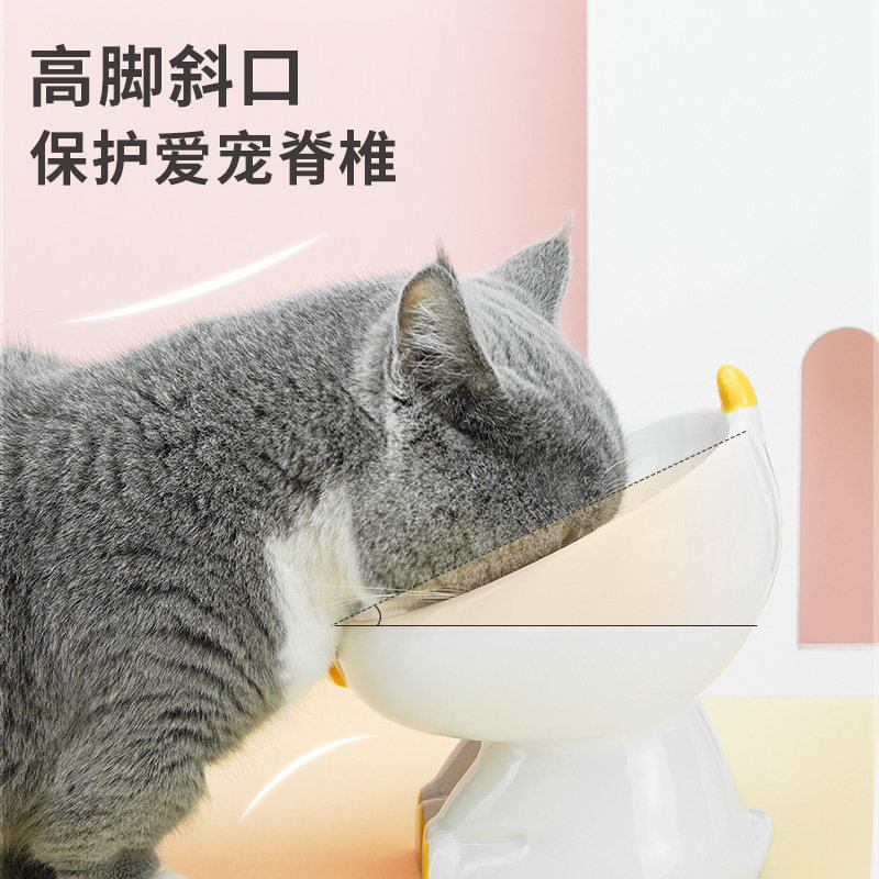 鸡鸭鹅系列陶瓷宠物碗猫食盆狗狗水碗罐头零食碗成幼猫咪饮水壶碗