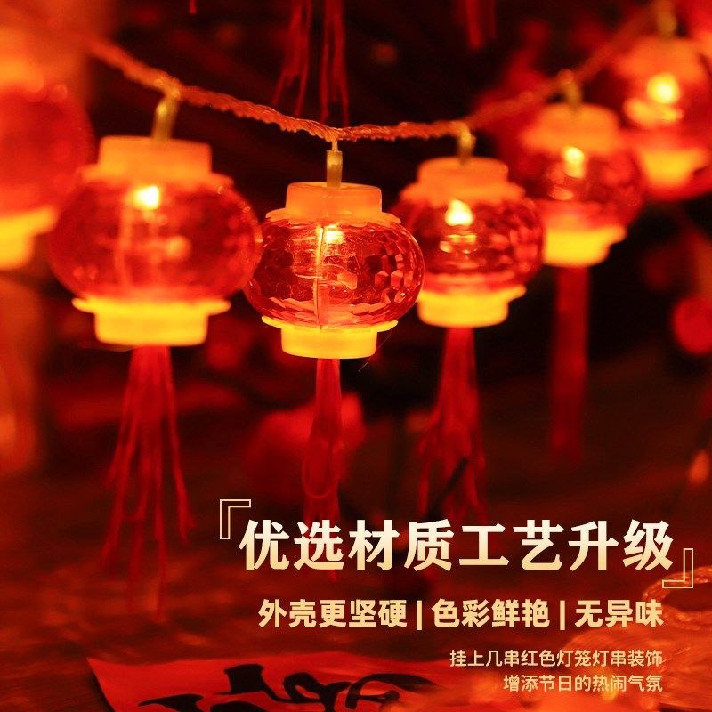 新年蛇年插电红灯笼中国结彩灯闪灯串灯春节装饰家用过年氛围灯