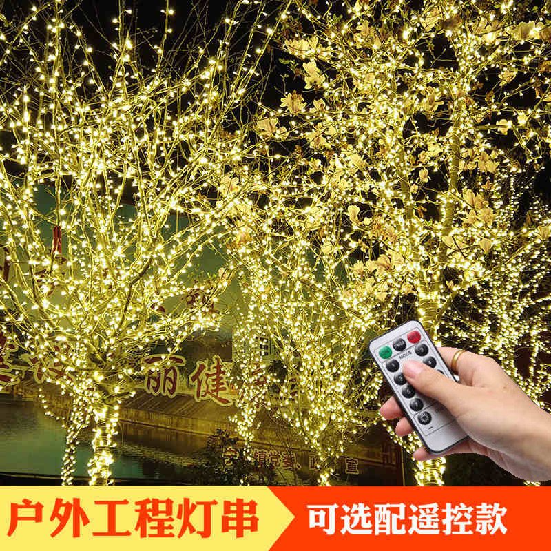 LED小彩灯闪灯串灯满天星户外防水缠绕树灯亮化布置装饰星星灯串