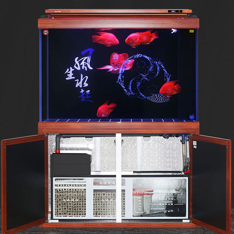 鱼缸底过滤缸森森鱼缸底滤缸虹吸款底滤槽干湿分离盒底滤缸