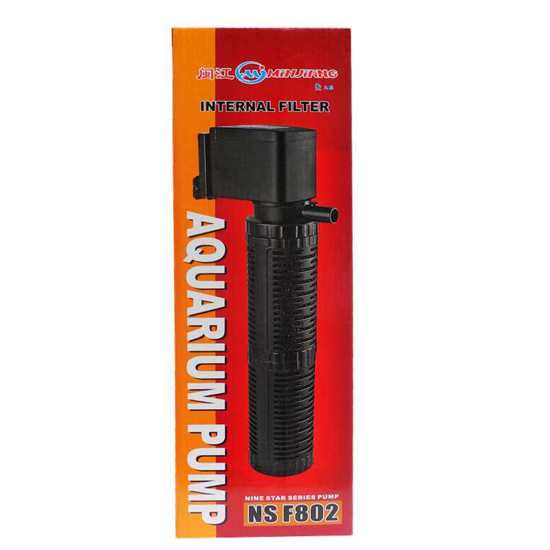 闽江NSF802/801/803缸内置过滤抽水喷氧潜水泵带棉鱼缸水族净清水
