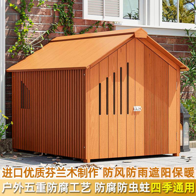 狗窝冬天保暖豪华狗屋冬季室外过冬宠物窝实木耐撕咬洞穴式全包围