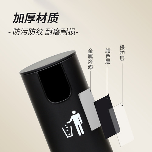 TTXC户外大容量分类垃圾桶酒店大堂立式电梯带盖走廊过道商用大号