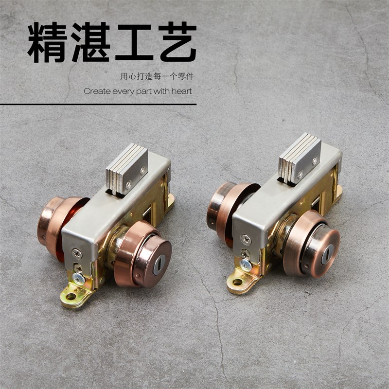 包框门地锁铝合金门地插销地弹门地锁玻璃有框门地锁不锈钢门地锁