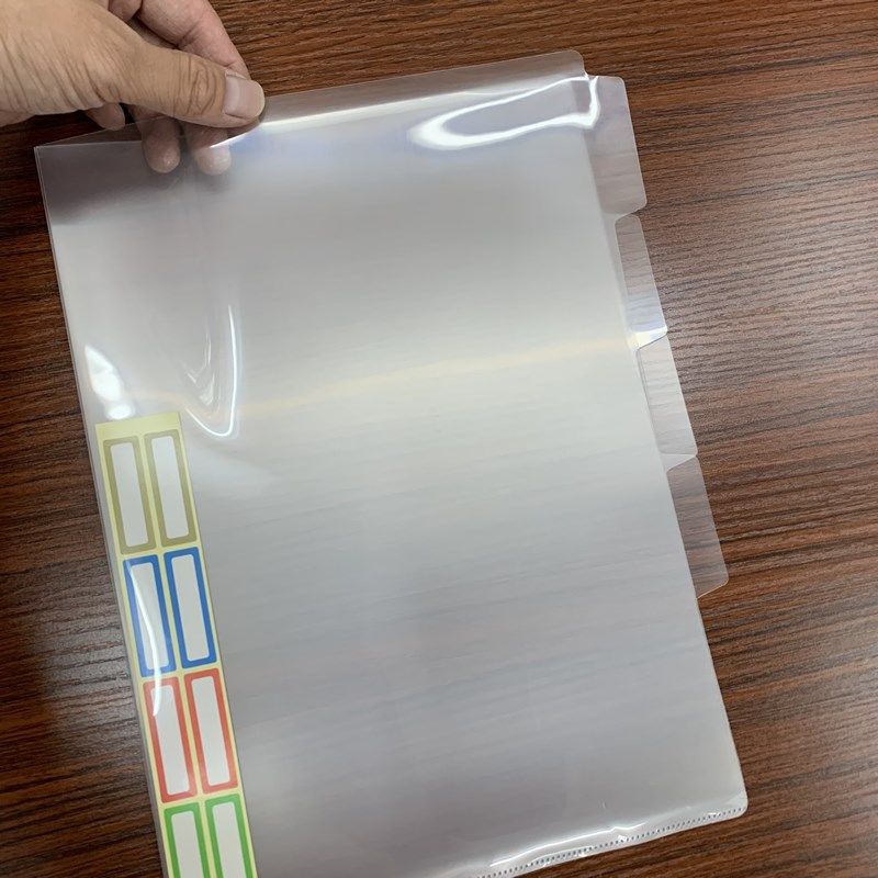 A4多层文件夹透明文件袋L型4层文件保护套带索引分类资料夹试卷夹