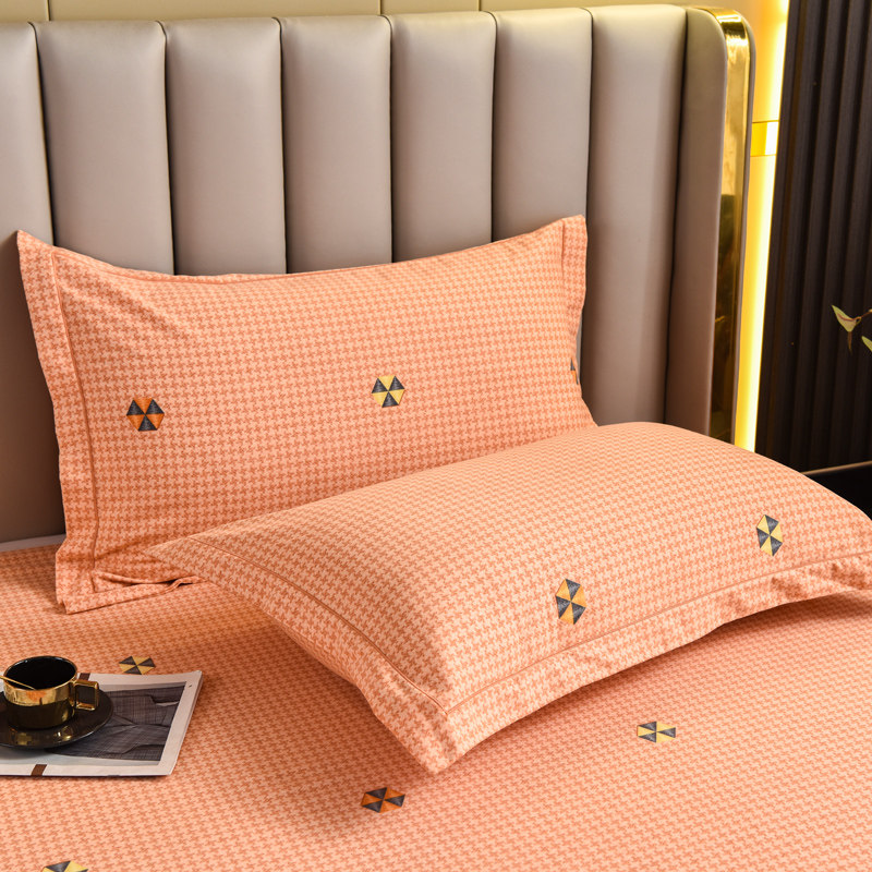 加厚纯棉磨毛枕套一对装48x74全棉枕头套单个乳胶枕芯套内胆套罩