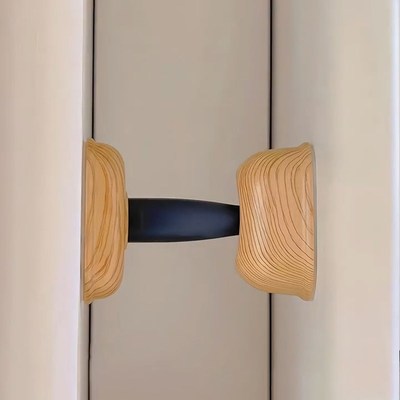 仿木纹卧室防撞门挡神器创意门吸免打孔新款阻门器防盗家用女生