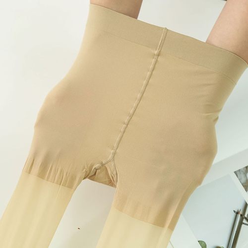 钢丝袜 加肥加大不掉裆丝袜防脱丝夏季女5D超薄任意剪U型档连裤袜