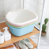 加厚塑料脸盆家用宝宝洗衣盆洗脚盆卫生间洗漱盆厨房收纳洗菜盆子