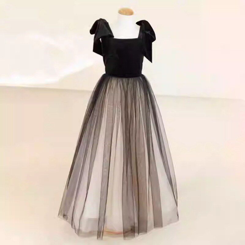 女童礼服生日公主裙高端钢琴演奏小提琴儿童网纱主持人合唱演出服