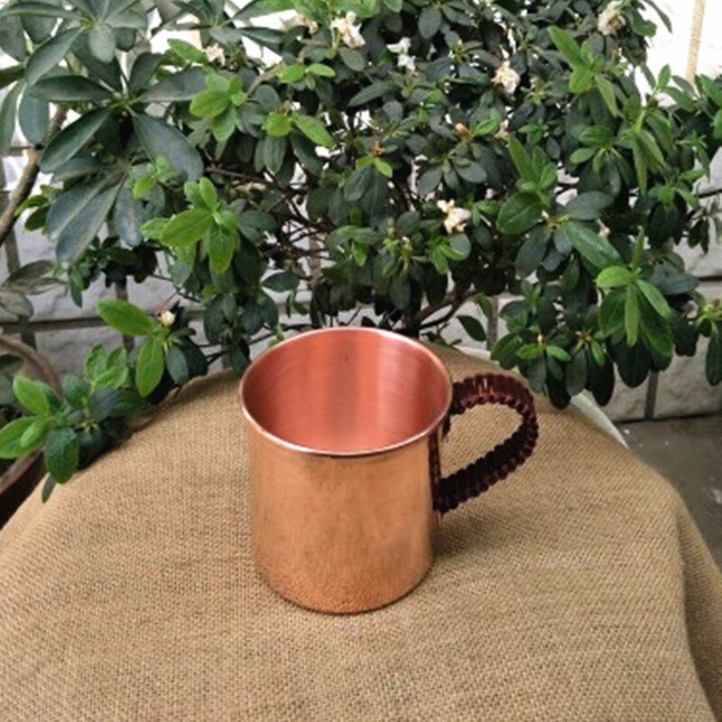铜茶杯 紫铜水杯 铜杯子纯手工铜茶缸不带盖纯铜口杯包邮