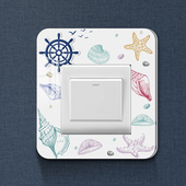 电灯开关装 饰框墙贴家用可爱风创意立体压克力墙贴边框套插座保护