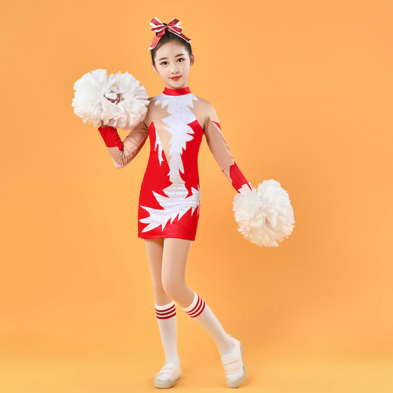 儿童啦啦操比赛服校园拉拉队演出服学生花球操表演体操健美舞蹈服